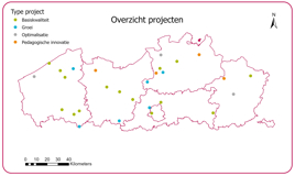 Kaart Infrastructuurinvesteringen GO Heel Vlaanderen