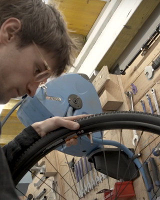 Close Up Van Fietshersteller Rh