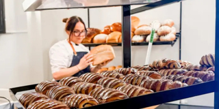 Boterkoeken Met Chokolade Op Schap Rh2