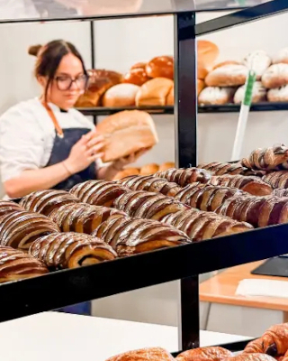 Boterkoeken Met Chokolade Op Schap Rh2