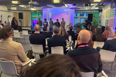 Klas 5 Esports KTA Brugge Tijdens De Voorstelling Van Hun Roblox Game 2