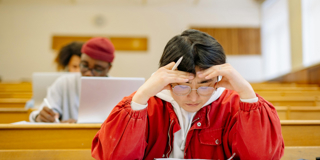 Leerlingen In Studiezaal Rh