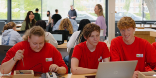 Drie Leerlingen STEM Rh
